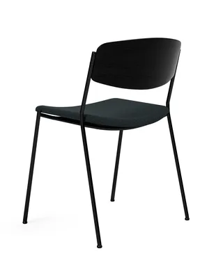 Lynderup Chair Seat upholstered by Fredericia in Connect 60999, Black ash, FSC Mix 70%, Black lacquer – product photo 3 of 4