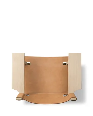 The Spanish Chair van Fredericia in Leather, natural, Oak soap, FSC Mix 70% – productfoto 6 van 7