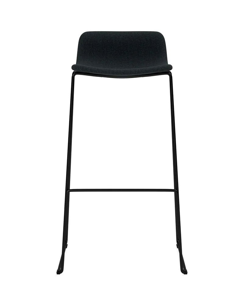 Pato Stool by Fredericia in Connect 60999, Black, Sh 78 cm – product photo
