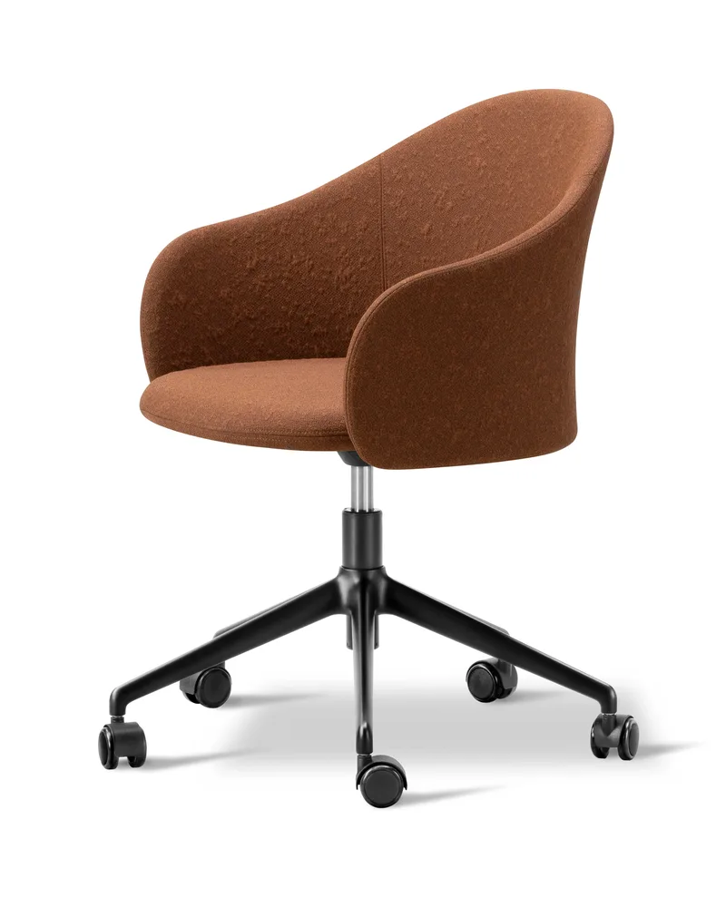 Gomo Armchair Swivel Base 5-star by Fredericia in Myr 362, Black – product photo 1 of 2