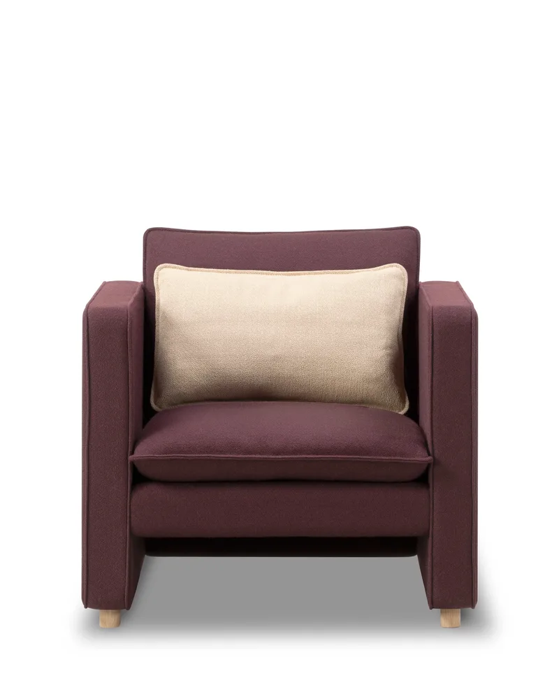 Jota Lounge Chair van Fredericia in Vidar 693, Oak light oil, FSC Mix 70%, Arm cushions not included – productfoto 3 van 10