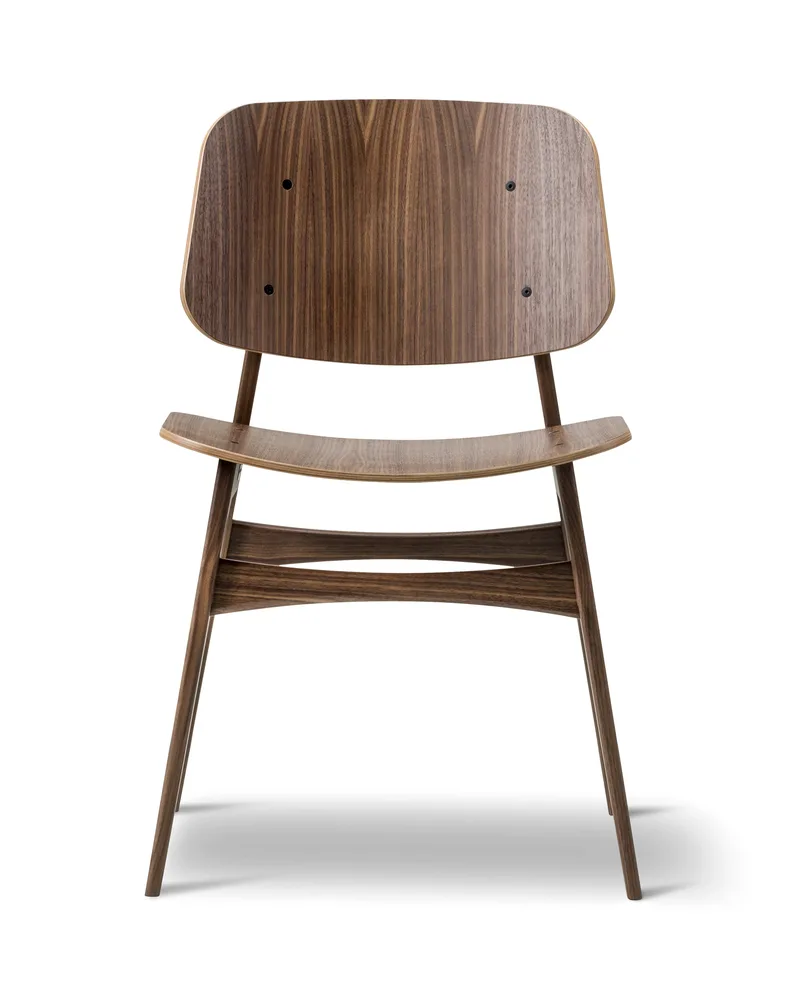 Søborg Wood Base by Fredericia in Walnut lacquer – product photo 2 of 2