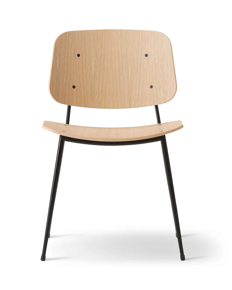 Søborg Metal Base de Fredericia en Oak lacquer, FSC Mix 70%, Black – photo du produit