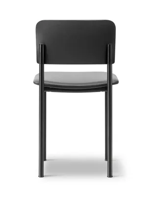 Plan Chair Seat Upholstered by Fredericia in Leather Omni 301, Black, Black ash, FSC Mix 70%, Black – product photo 2 of 4