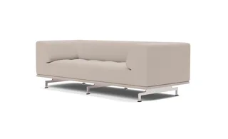 Delphi Sofa, 2 seater, 205 cm by Fredericia in Steelcut Trio, 213, Brushed aluminium – product photo 1 of 4
