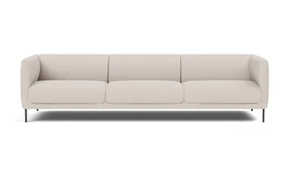 Konami Sofa, 3 seater, 277 cm by Fredericia in Sisu 0105, Black – product photo 4 of 4