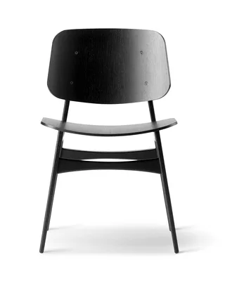 Søborg Wood Base by Fredericia in Oak black lacquer, FSC Mix 70% – product photo 3 of 3