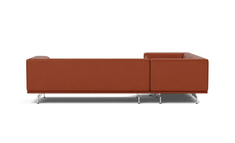 Delphi Elements - Configuration B by Fredericia in Leather Cera 905, Russet brown, Brushed aluminium – product photo 2 of 4