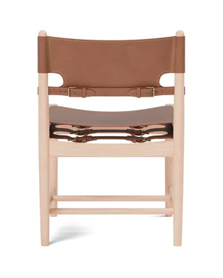 The Spanish Dining Chair von Fredericia in Leather, cognac, Oak light oil – Produktfoto 2 von 4