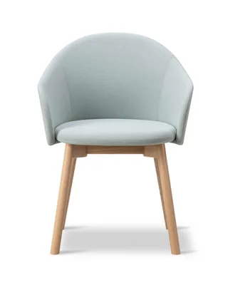 Gomo Armchair Wood Base by Fredericia in Mylla 811, Oak lacquer, FSC Mix 70% – product photo 2 of 2