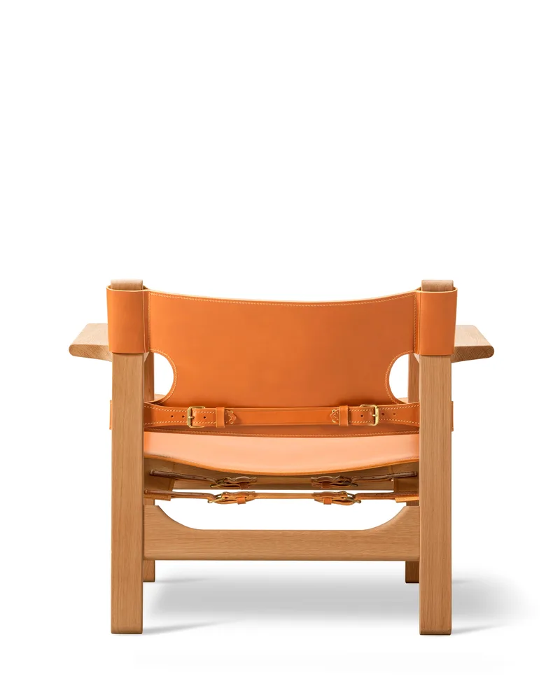 The Spanish Chair by Fredericia in Leather, natural, Oak oil, FSC Mix 70% – product photo 1 of 4