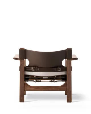 The Spanish Chair by Fredericia in Leather, dark brown, Walnut oiled – product photo 4 of 8