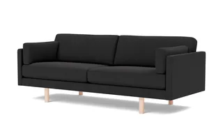 EJ220 Sofa, 3 seater, 212 cm by Fredericia in Re-Wool 198, Oak soap treated, FSC Mix 70% – product photo 1 of 4