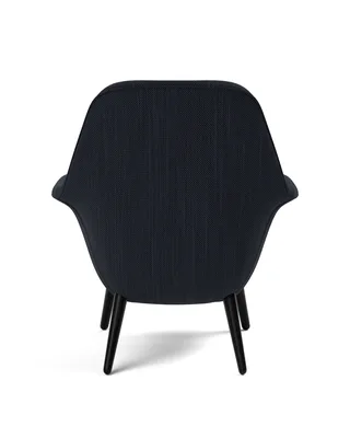 Swoon Lounge Petit Wood base van Fredericia in Sunniva 192, Oak black lacquer FSC Mix 70% – productfoto 2 van 4