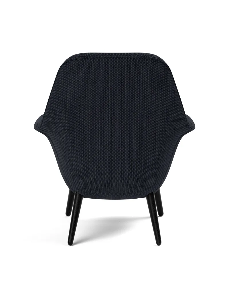 Swoon Lounge Petit Wood base van Fredericia in Sunniva 192, Oak black lacquer FSC Mix 70% – productfoto 2 van 4