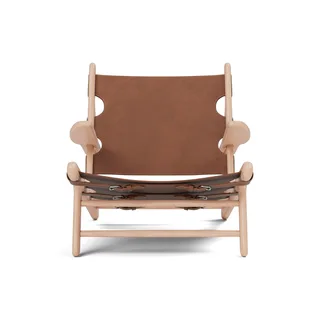 The Hunting Chair de Fredericia en Leather, cognac, Oak light oil, FSC Mix 70% – photo du produit 4 sur 4