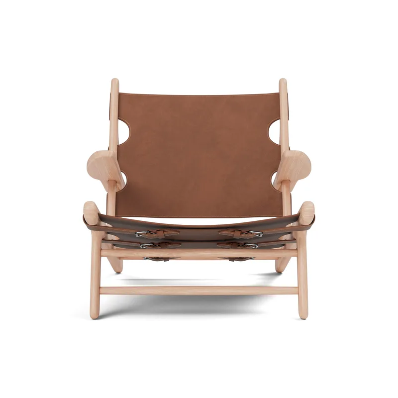 The Hunting Chair de Fredericia en Leather, cognac, Oak light oil, FSC Mix 70% – photo du produit 4 sur 4