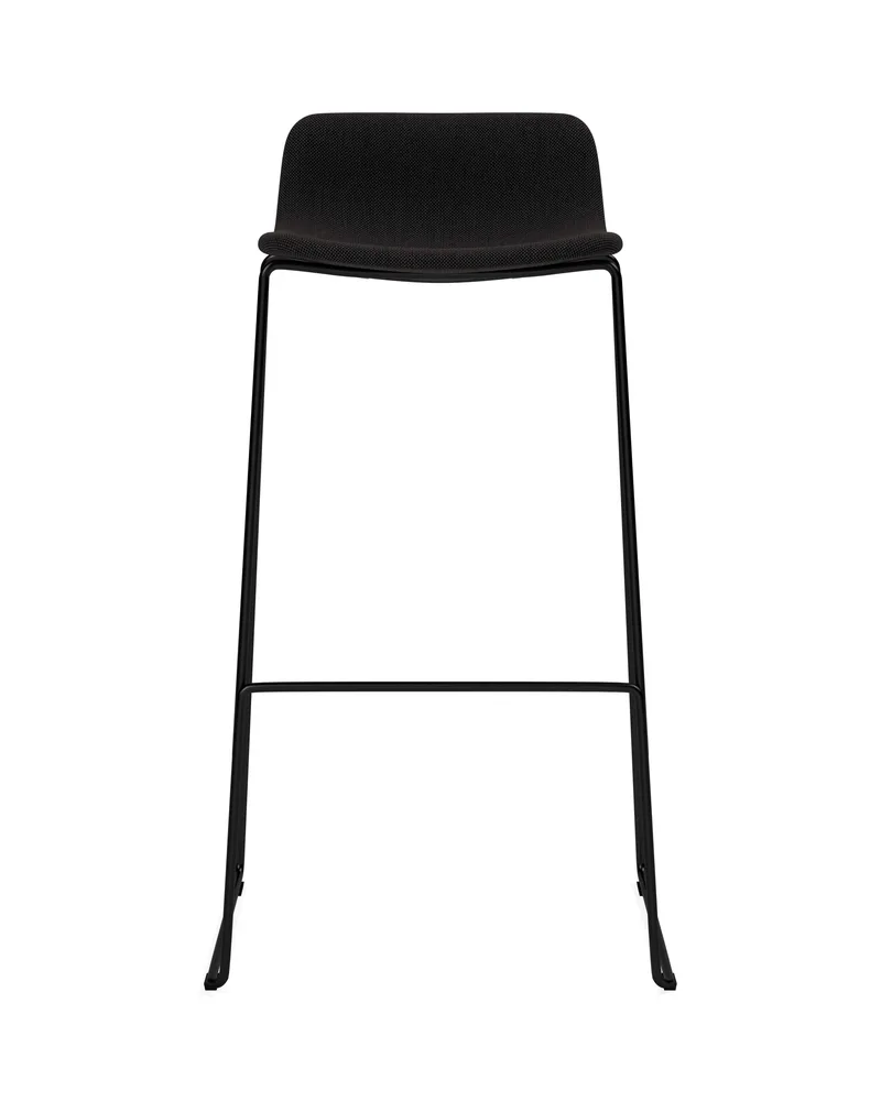 Pato Stool by Fredericia in Re-Wool 198, Black, Sh 78 cm – product photo