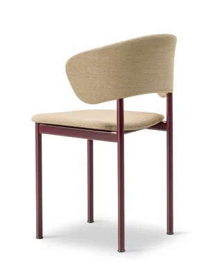 Plan Armchair de Fredericia en Steelcut Quartet 554, Bordeaux – photo du produit 2 sur 4