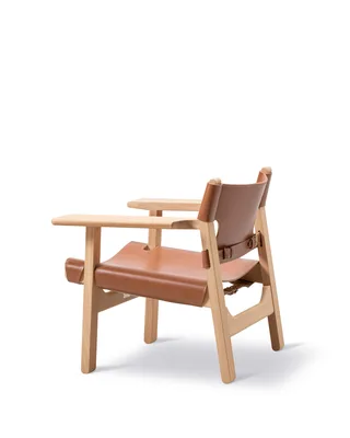 The Spanish Chair by Fredericia in Leather, cognac, Oak light oil, FSC Mix 70% – product photo 4 of 7