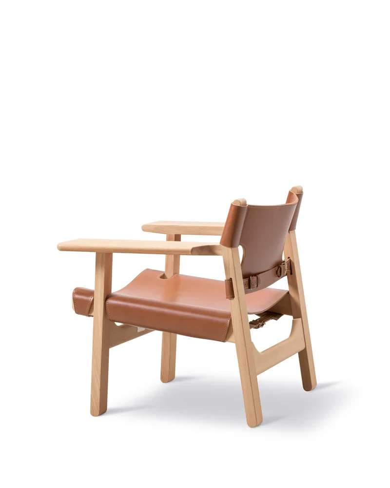 The Spanish Chair by Fredericia in Leather, cognac, Oak light oil, FSC Mix 70% – product photo 4 of 7
