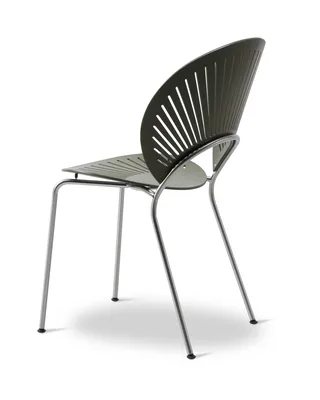 Trinidad de Fredericia en Beech khaki green, FSC Mix 70%, Chrome – photo du produit 6 sur 7