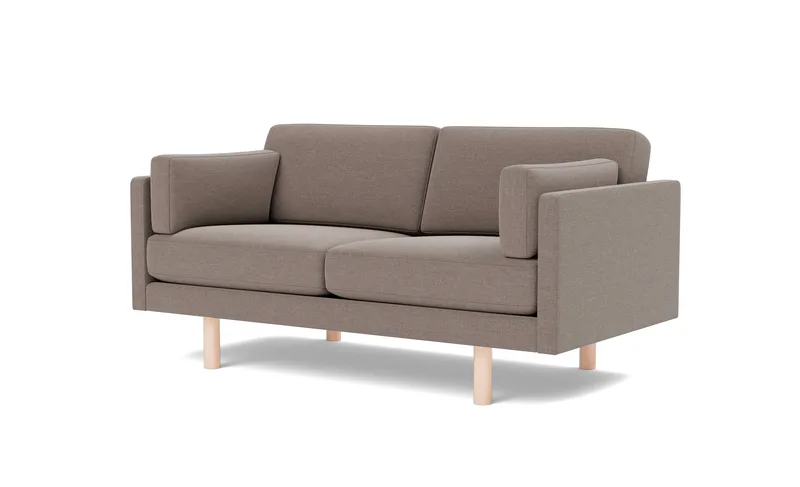 EJ220 Sofa, 2 seater, 163 cm de Fredericia en Erik 9998 Broken Grey, Oak soap treated, FSC Mix 70% – photo du produit 1 sur 4