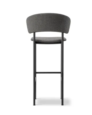 Plan Arm Barstool von Fredericia in Re-Wool 198, Black, Sh 78 cm – Produktfoto 3 von 4