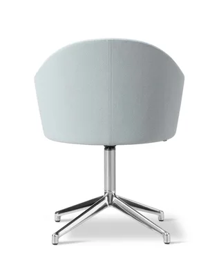 Gomo Armchair Swivel Base 4-star von Fredericia in Mylla 811, Polished aluminium – Produktfoto 2 von 4