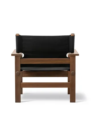 The Canvas Chair by Fredericia in Black canvas, Smoked oak, olied, FSC Mix 70% – product photo 3 of 5