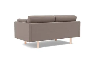 EJ220 Sofa, 2 seater, 163 cm de Fredericia en Erik 9998 Broken Grey, Oak soap treated, FSC Mix 70% – photo du produit 3 sur 4