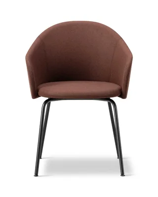 Gomo Armchair Tube Base von Fredericia in Blazer CUZ4D, Dunalk, Black – Produktfoto 4 von 4