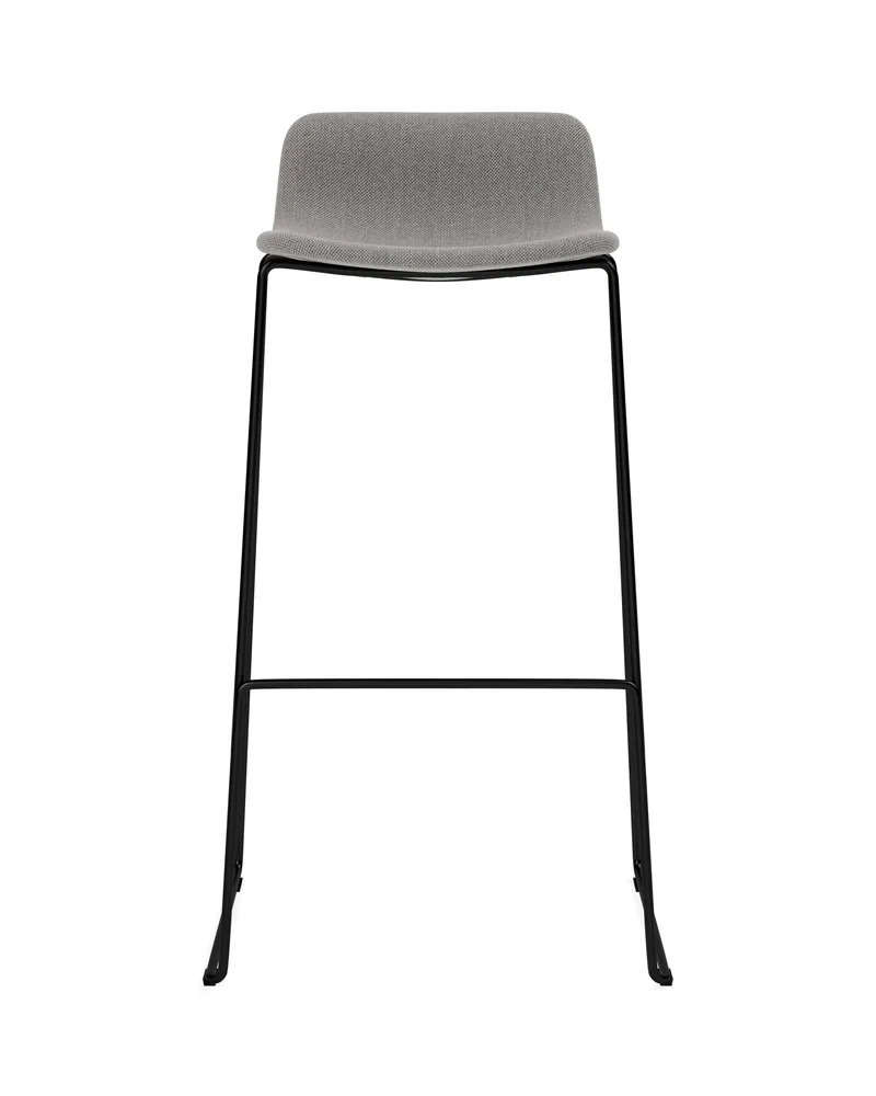 Pato Stool von Fredericia in Re-Wool 128, Black, Sh 78 cm – Produktfoto