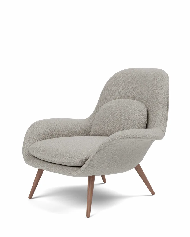 Swoon Lounge de Fredericia en Sunniva 717, Walnut lacquer – photo du produit 1 sur 4
