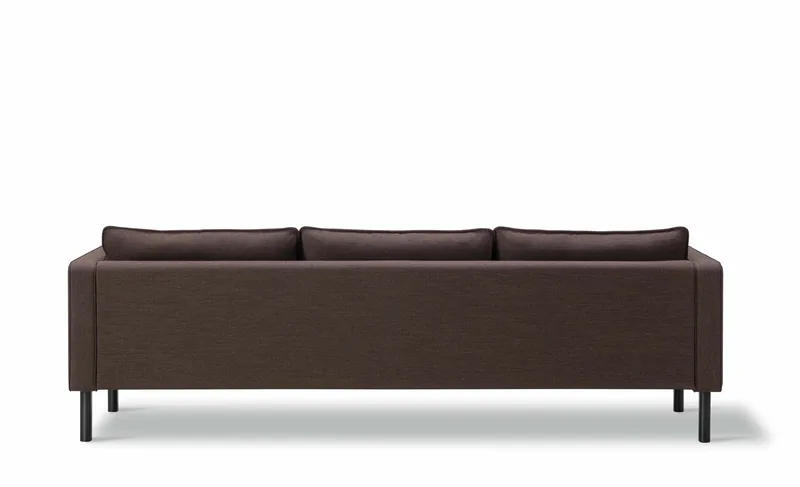 Jota Sofa on Legs, 3-pers., 231 cm von Fredericia in Technicolour 370, Oak black lacquer FSC Mix 70%, Arm cushions not included – Produktfoto 2 von 4