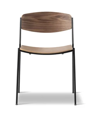 Lynderup Chair de Fredericia en Walnut lacquer, FSC Mix 70%, Black lacquer – photo du produit 6 sur 6