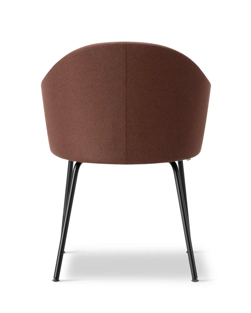 Gomo Armchair Tube Base von Fredericia in Blazer CUZ4D, Dunalk, Black – Produktfoto 2 von 4
