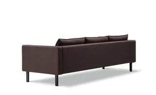 Jota Sofa on Legs, 3-pers., 231 cm von Fredericia in Technicolour 370, Oak black lacquer FSC Mix 70%, Arm cushions not included – Produktfoto 3 von 4