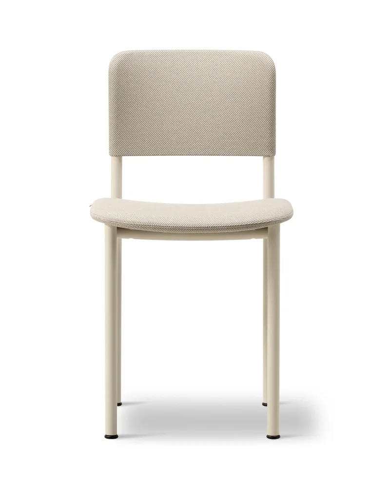 Plan Chair Fully Upholstered von Fredericia in Twillwool 1301, Chalk – Produktfoto 4 von 4