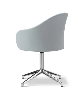 Gomo Armchair Swivel Base 4-star von Fredericia in Mylla 811, Polished aluminium – Produktfoto 3 von 4