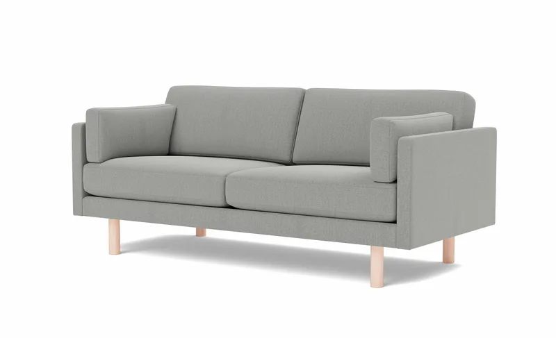 EJ220 Sofa, 2½ seater, 185 cm by Fredericia in Re-Wool 128, Oak soap treated, FSC Mix 70% – product photo 1 of 4
