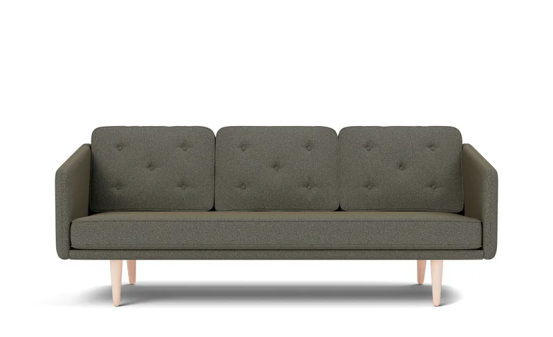 No. 1 Sofa, 3 seater, 206 cm von Fredericia in Bardal 860, Oak soap treated, FSC Mix 70% – Produktfoto