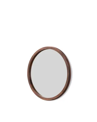 Silhouette Mirror Ø55 van Fredericia in Walnut oil – productfoto 1 van 2