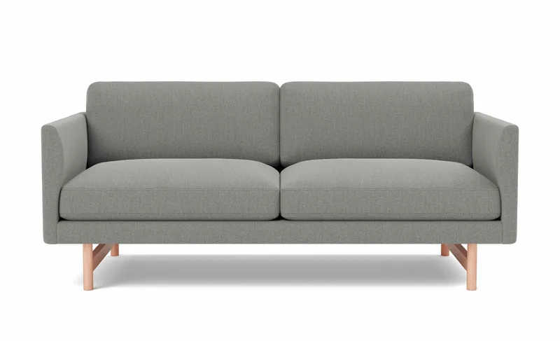 Calmo Sofa, 2 seater, 170 cm von Fredericia in Re-Wool 128, Oak lacquer, FSC Mix 70% – Produktfoto