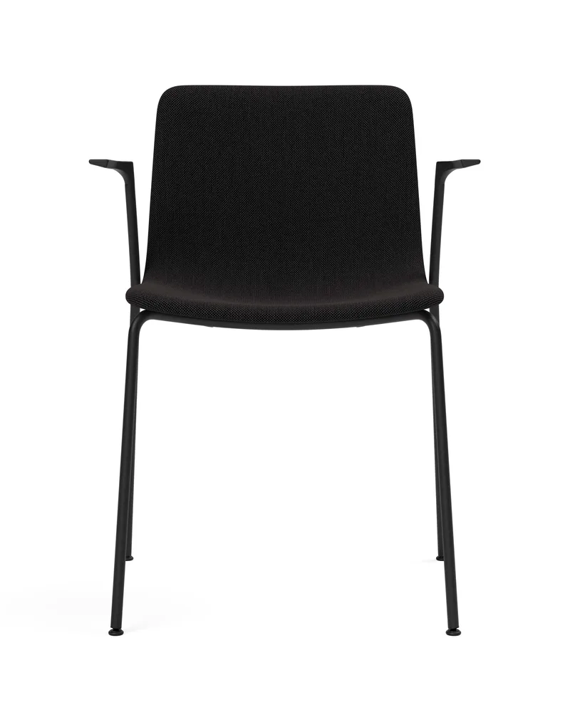 Pato 4 Leg Armchair von Fredericia in Re-Wool 198, Black – Produktfoto