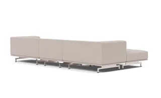 Delphi Elements - Configuration A van Fredericia in Steelcut Trio, 213, Brushed aluminium – productfoto 3 van 4