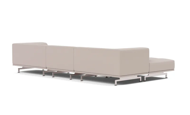 Delphi Elements - Configuration A van Fredericia in Steelcut Trio, 213, Brushed aluminium – productfoto 3 van 4