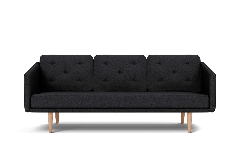 No. 1 Sofa, 3 seater, 206 cm von Fredericia in Hallingdal 180, Oak oil, FSC Mix 70% – Produktfoto