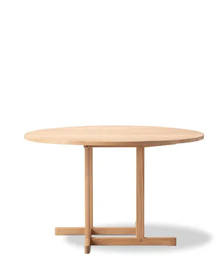 BM80 Mogensen Shaker Table, Ø120 cm van Fredericia in Oak light oil, FSC Mix 70% – productfoto 2 van 2