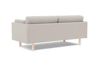 EJ220 Sofa, 2½ seater, 185 cm by Fredericia in Erik 3790 Linen, Oak soap treated, FSC Mix 70% – product photo 2 of 4